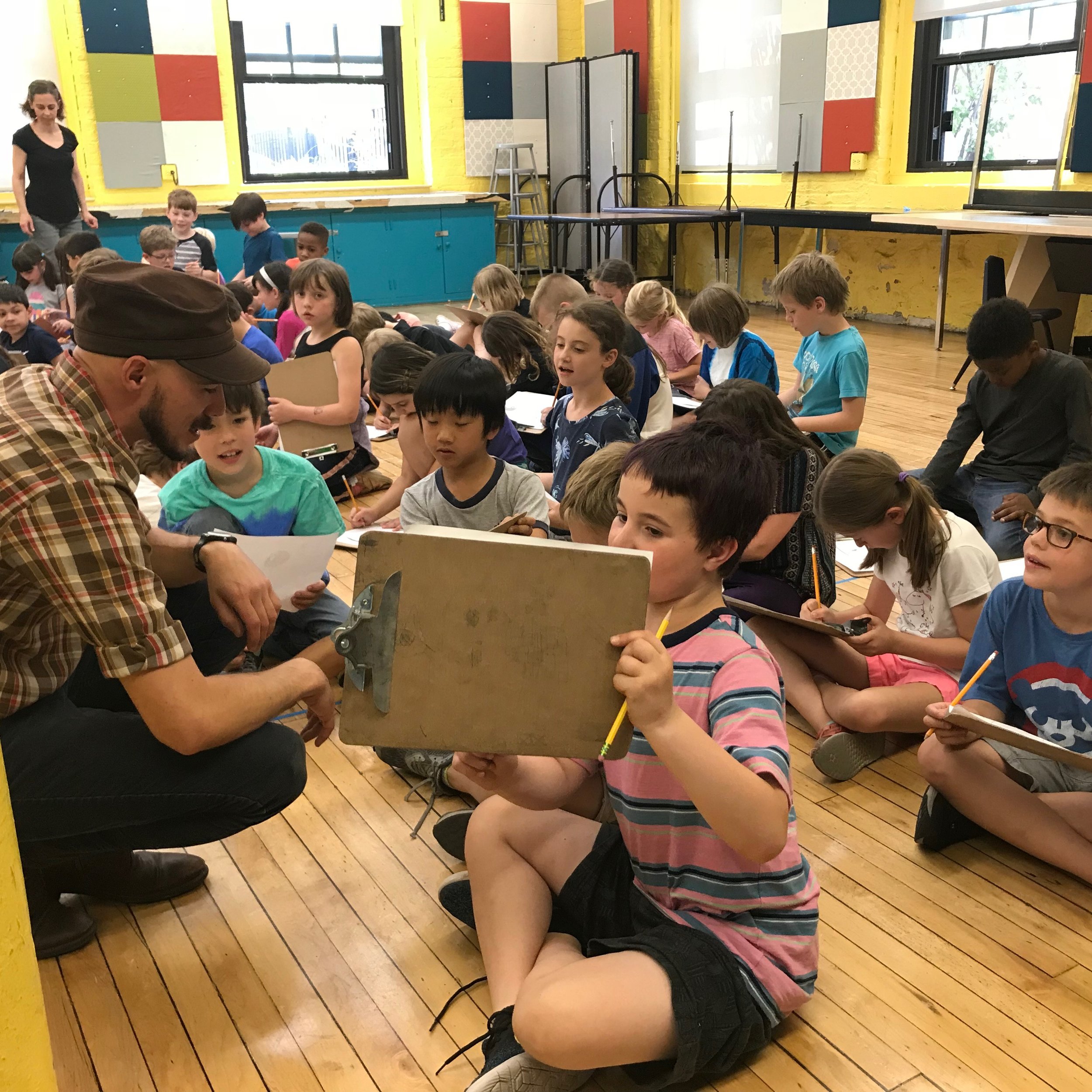 Jose Lucio school visit