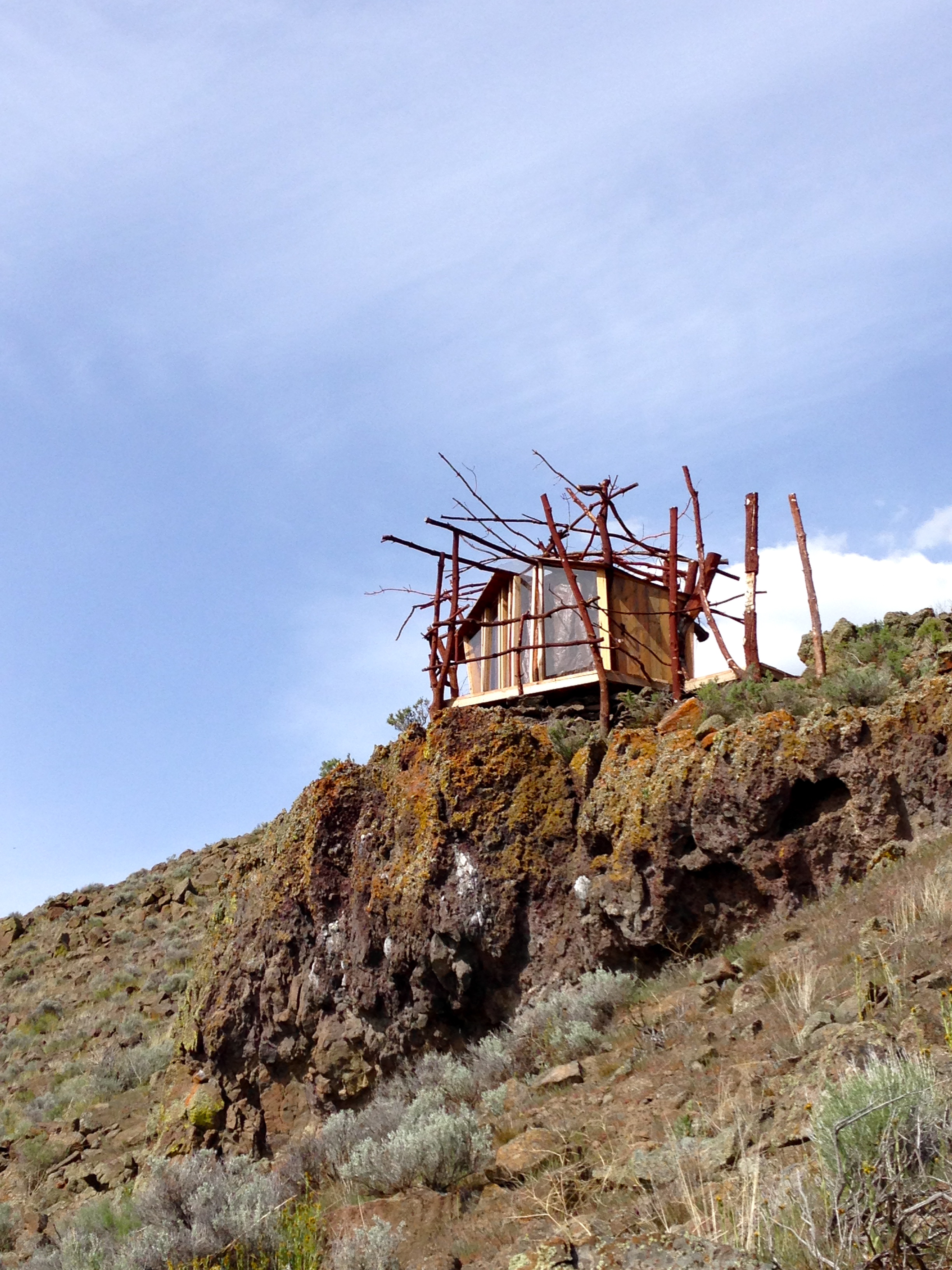 Looking up From the Trail Below