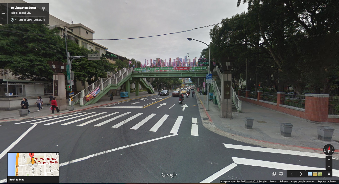 Liangzhou/Yanping, looking north. Via Google Street View