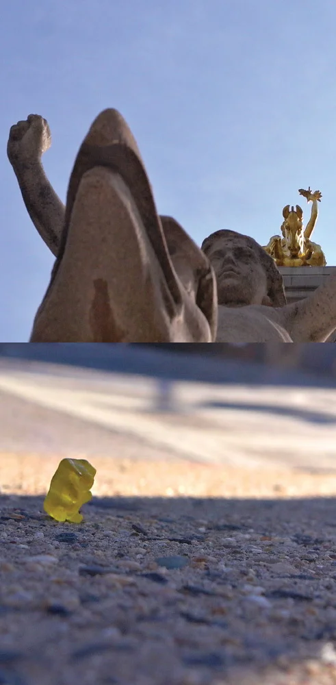 As Above, So Below Gold sculpture / Gold Candy
