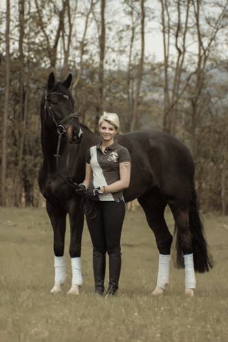 Dacapo and his owner Franziska