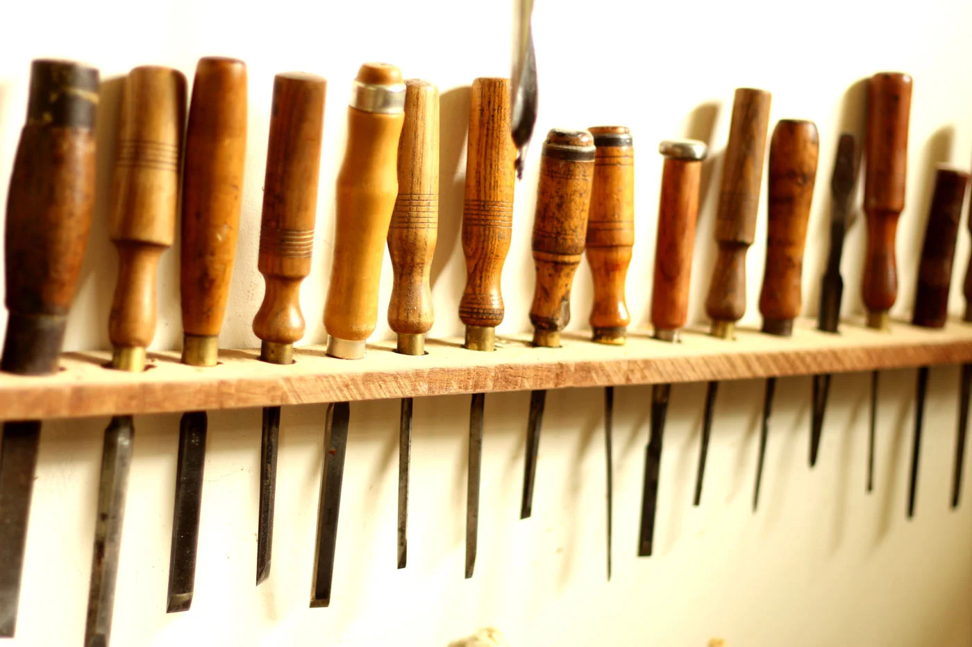 Part of the chisel family I have gathered through the years.
