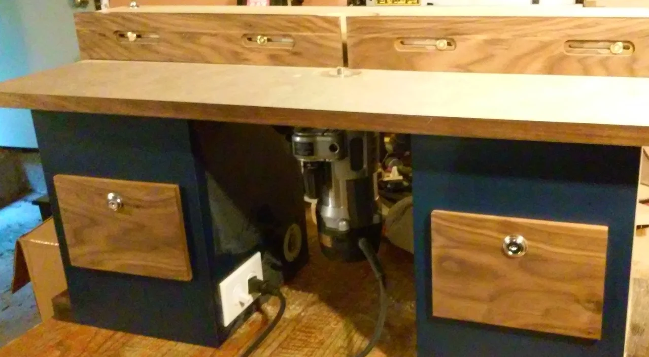  This router table was built in my first quarter of study in the cabinetmaking program at the Wood Technology Center. &nbsp;I use it for just about everything I make. 
