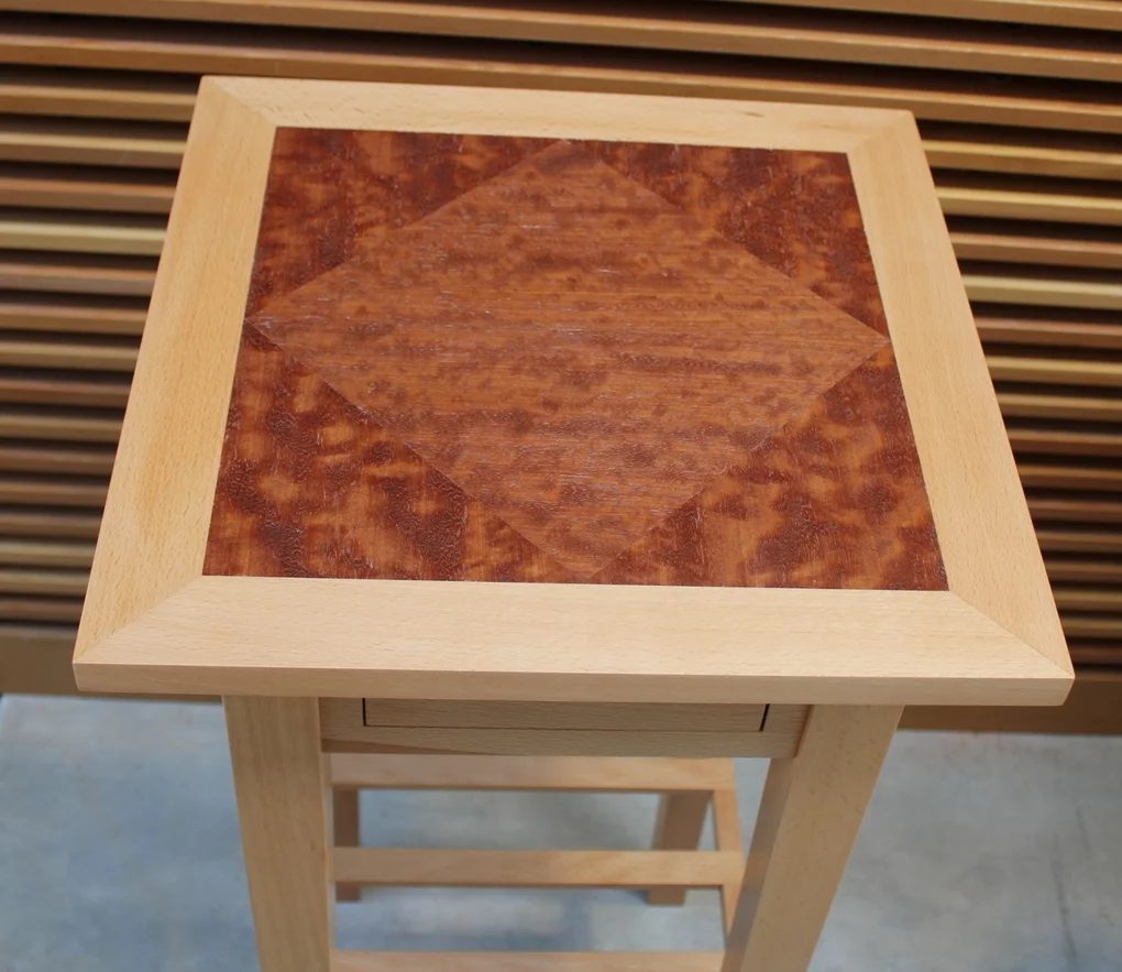   This table is made from beech, finished with Daly's Profin. &nbsp;It was the final assigned project of the Cabinetmaking and Architectural Woodworking program at Seattle Central's Wood Technology Center.  