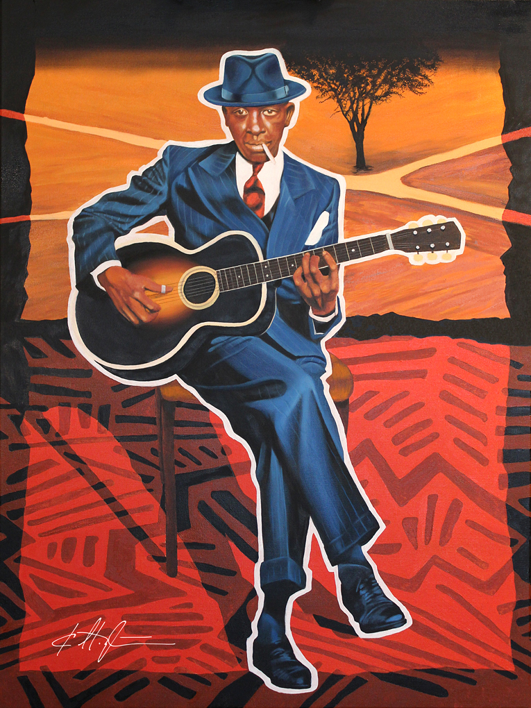 Robert Johnson" - Blues Legend — Karl Melton art