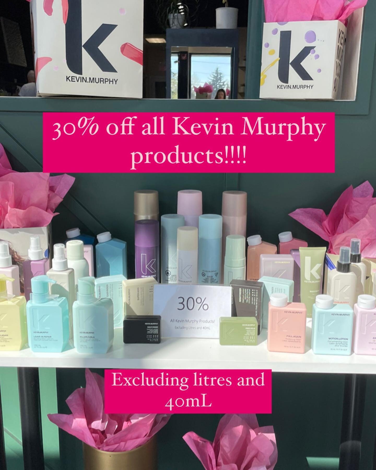 Grab your fav Kevin Murphy products while supplies last! 🥰 Alta Moda hair spring sale on all Kevin Murphy products excluding Litres! Best deal of the year 😊😎 #yeghair