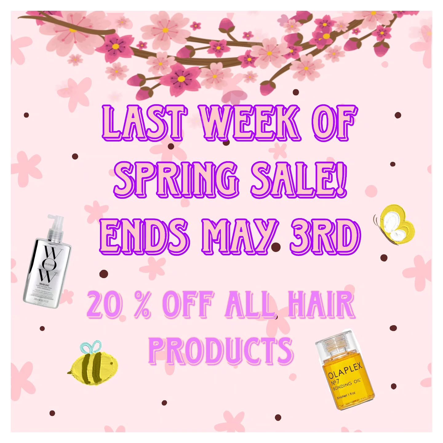 The Alta Moda SPRING SALE is coming to an end! Grab your fav products for 20% off by may 3rd! ♡☆♡

#springsale #yeghairsale #edmontonhair