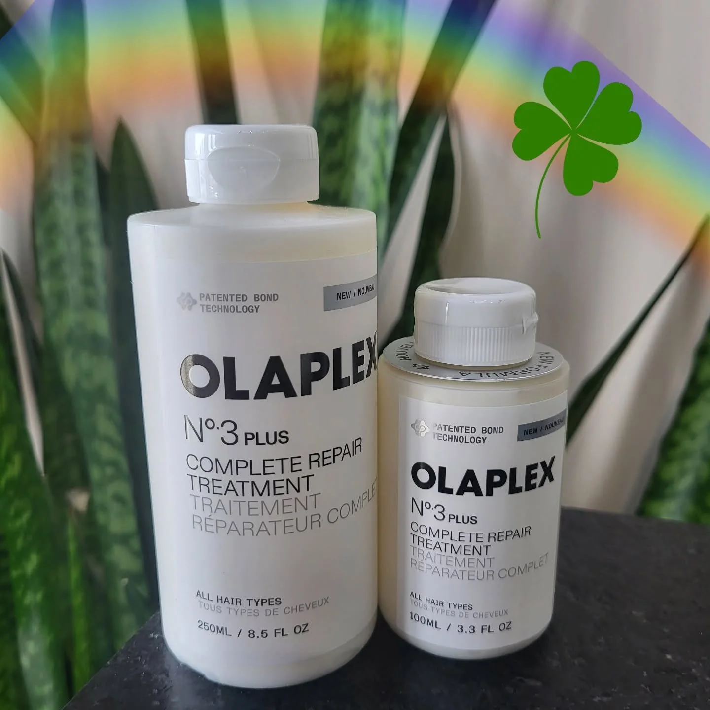 Happy St. Patty's day! 
Excited to announce the new @olaplex No3plus treatment is here! We all love Olaplex no3, this new formulation only needs to stay on 3 minutes! and is 3x stronger and 3x more hydrating! It is a miracle worker!  Grab yours next 
