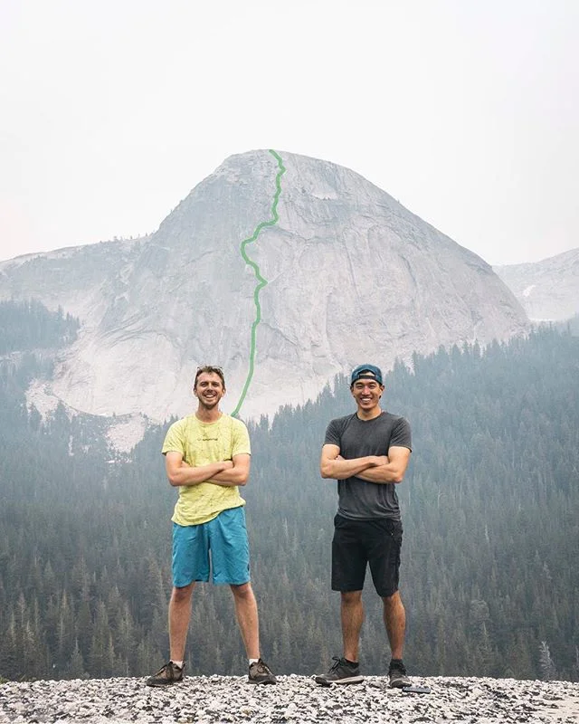 Sent our first of the 50 classic climbs in North America! // Regular Route 5.9 (5.10a/b with the wet crux), 12 pitches, 1000ft of good crack and slab climbing. 1 down 49 more to go! // Fairview dome, eastern sierras