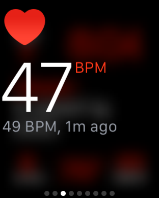 Apple watch gives heart rate at a glance during a morning rehearsal at Tanglewood.