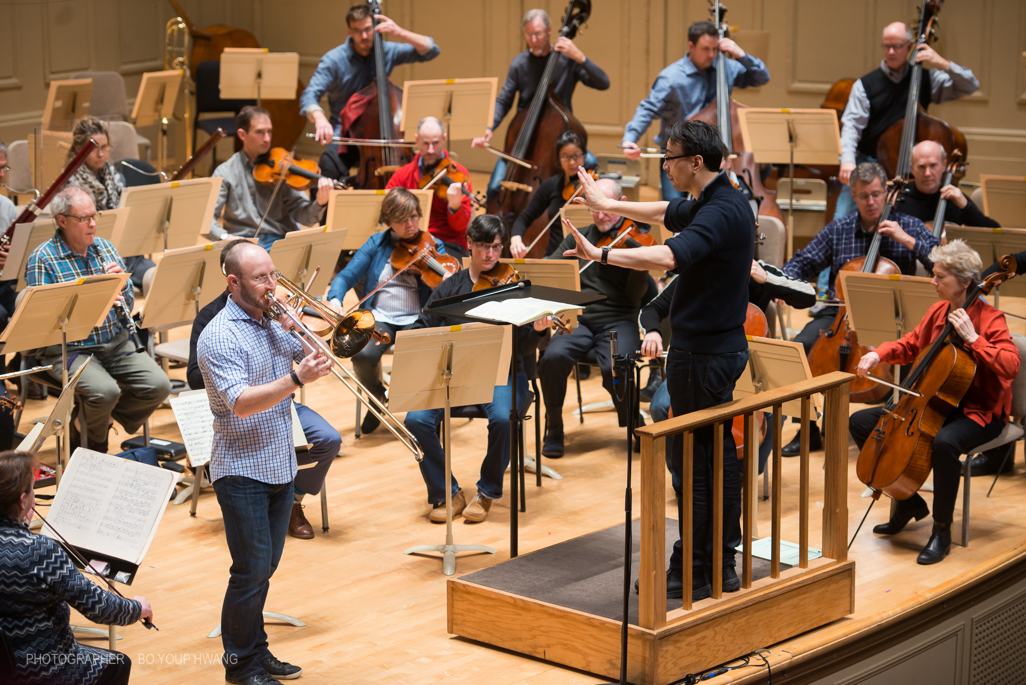 Dress rehearsal for the Nino Rota Trombone Concerto