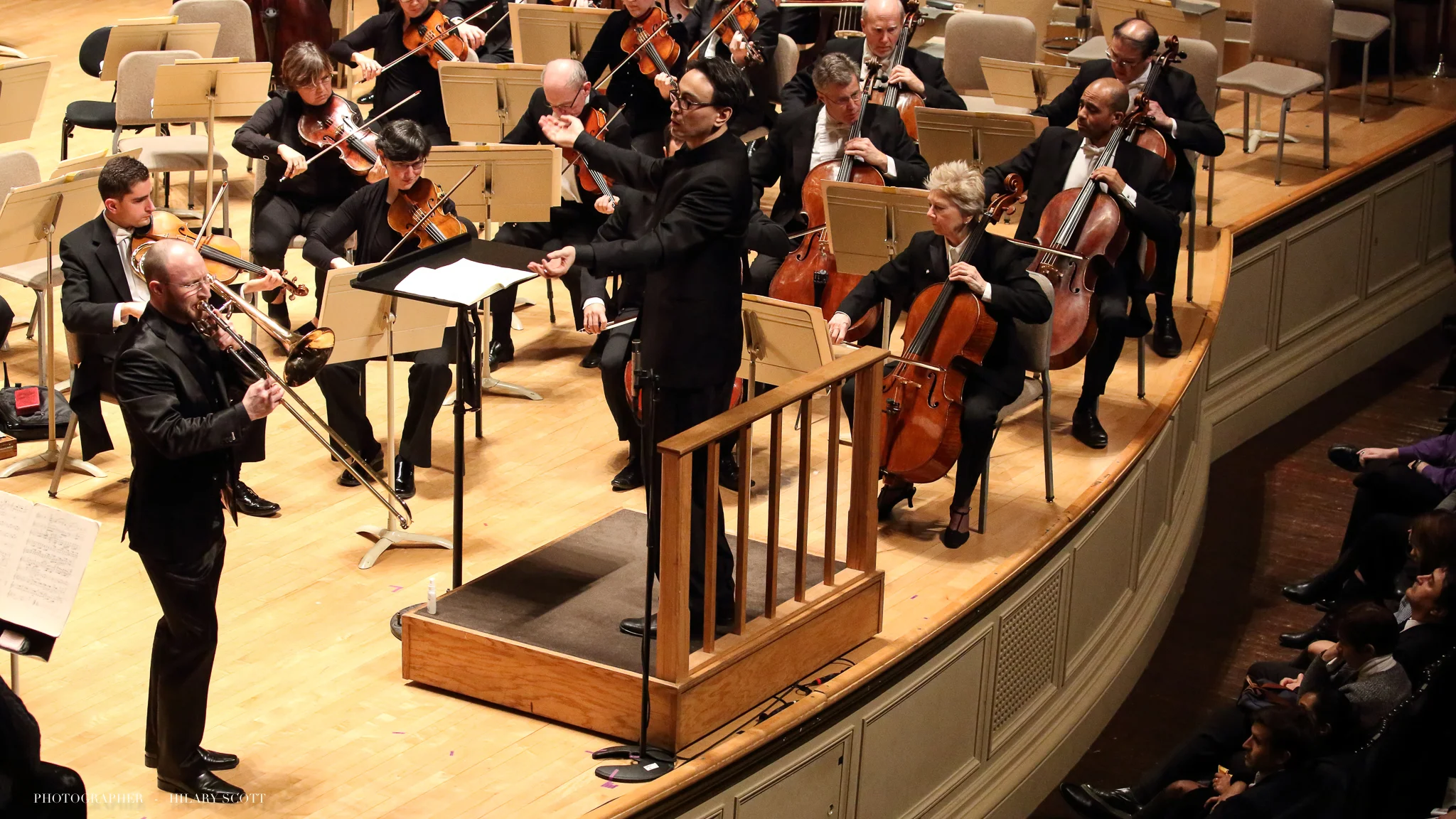 Boston Globe : Nino Rota is best known in America for his “Godfather” and Fellini film scores, and Thursday marked his work’s first appearance on a BSO program, with principal trombone Toby Oft playing his galloping, adventurous trombone concerto. The piece’s structure evokes a journey down a road of trials, and Oft’s lonesome, mellow solos stood as an intimate contrast to the sweeping orchestral texture.