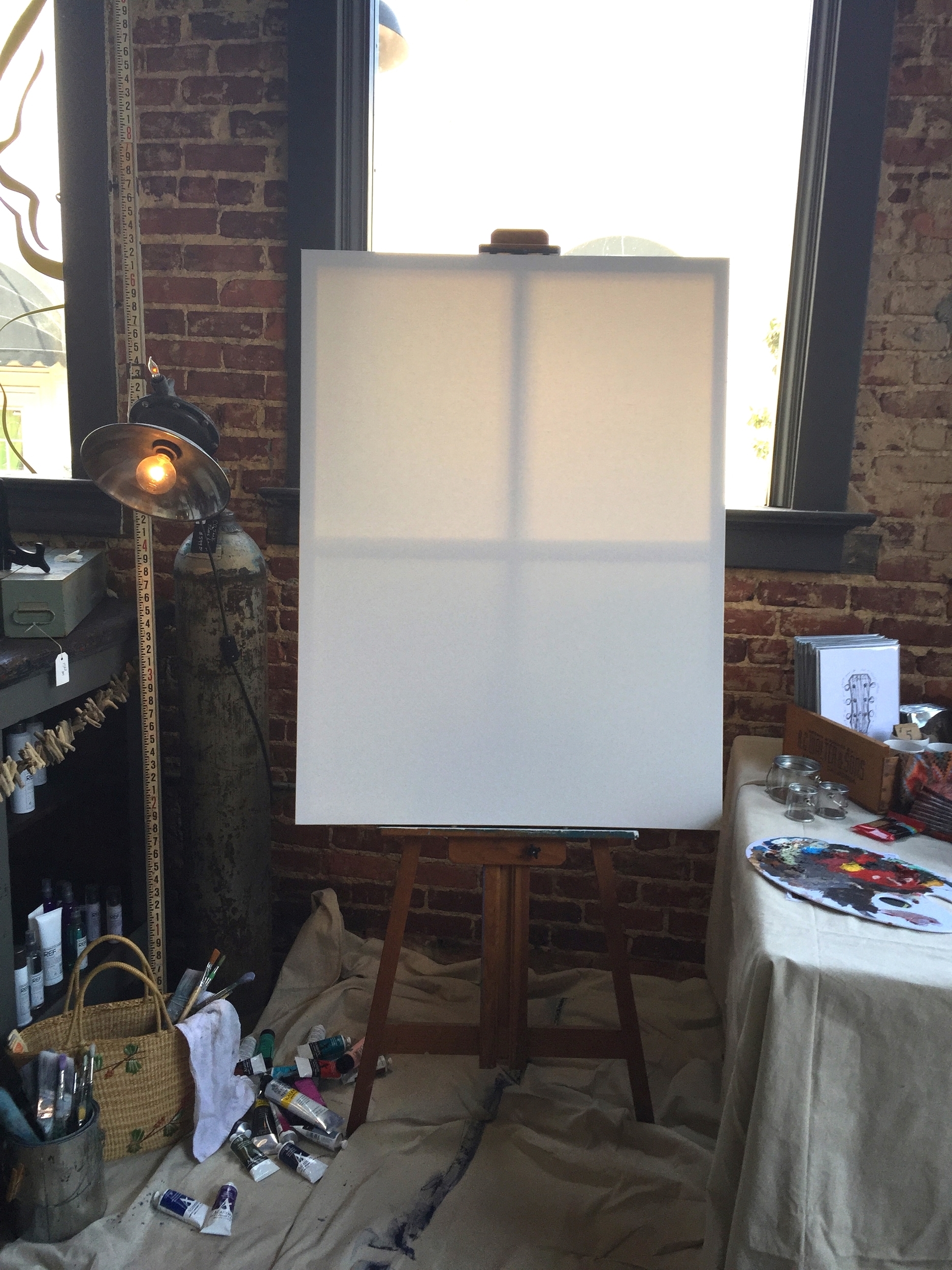 Started with a blank canvas.