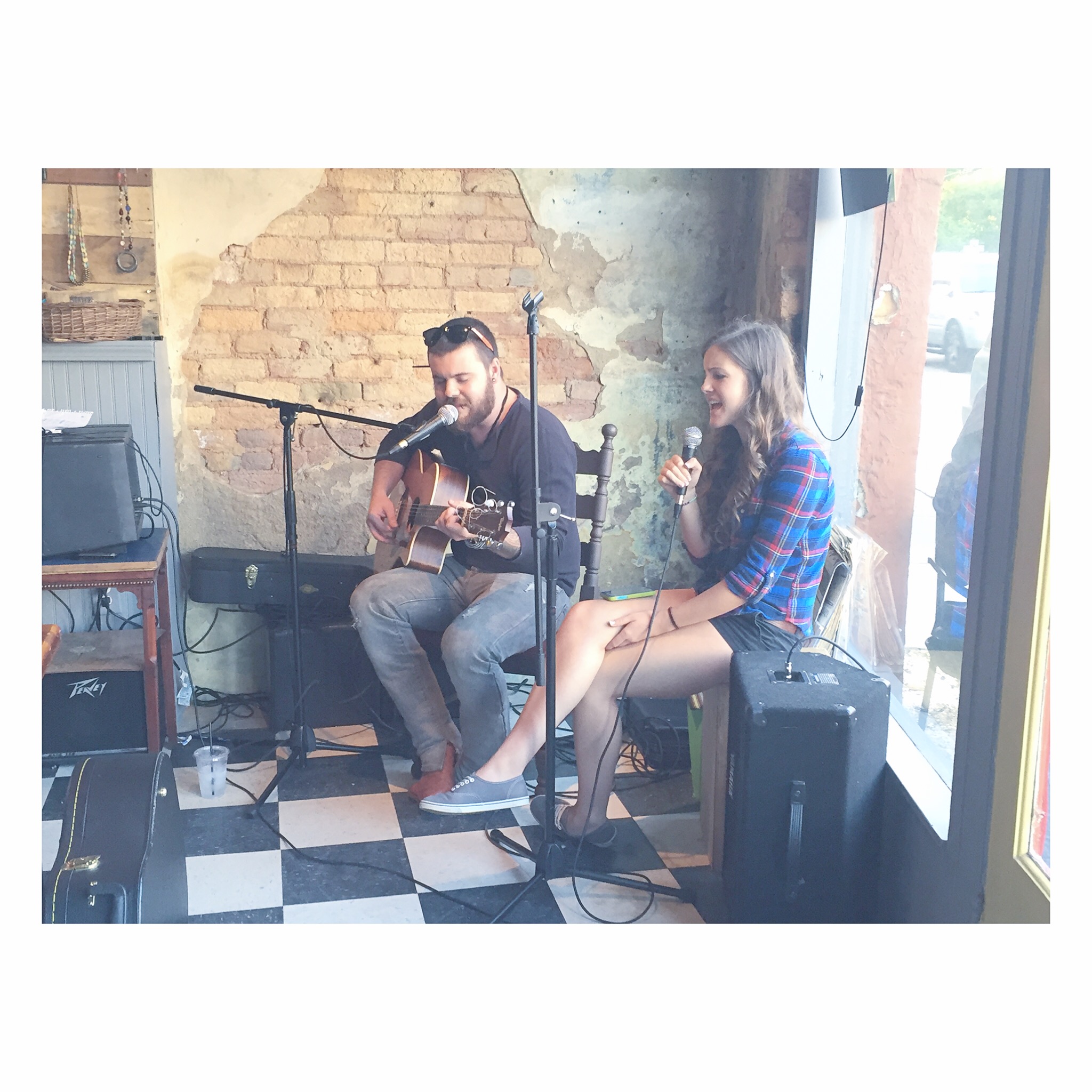 Live music at AWAKE coffee co open mic night. 