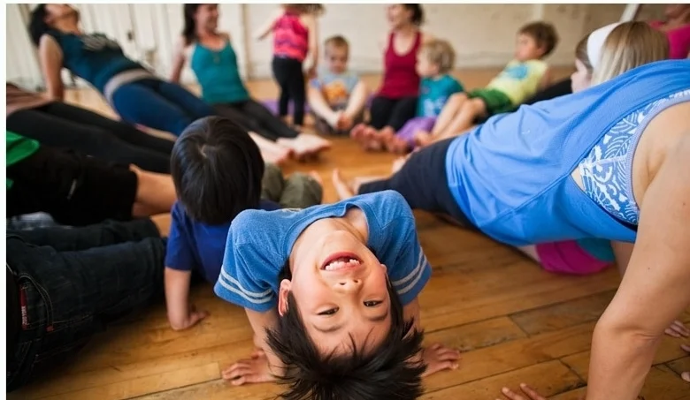 Family Yoga with Children’s Yoga teacher Sharon Marrama, of Here Comes the Sun Yoga