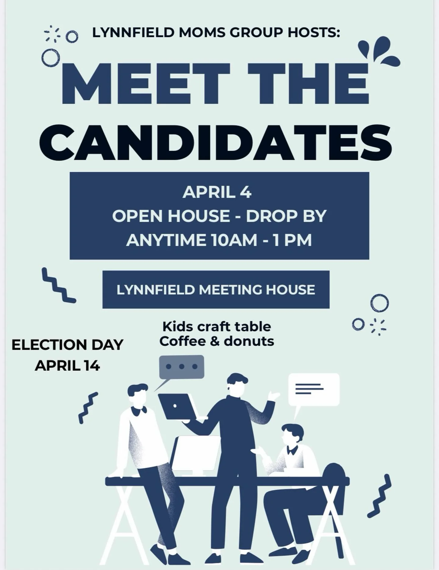 ✨ Meet the Candidates with LMG! ✨

We&rsquo;re excited to host a Meet the Candidates Open House for our Lynnfield community!

🗓 April 4
⏰ Drop by anytime between 10AM&ndash;1PM
📍 Lynnfield Meeting House

Come connect with local candidates in a rela