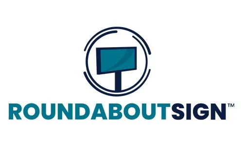 Roundabout Sign Billboard Logo
