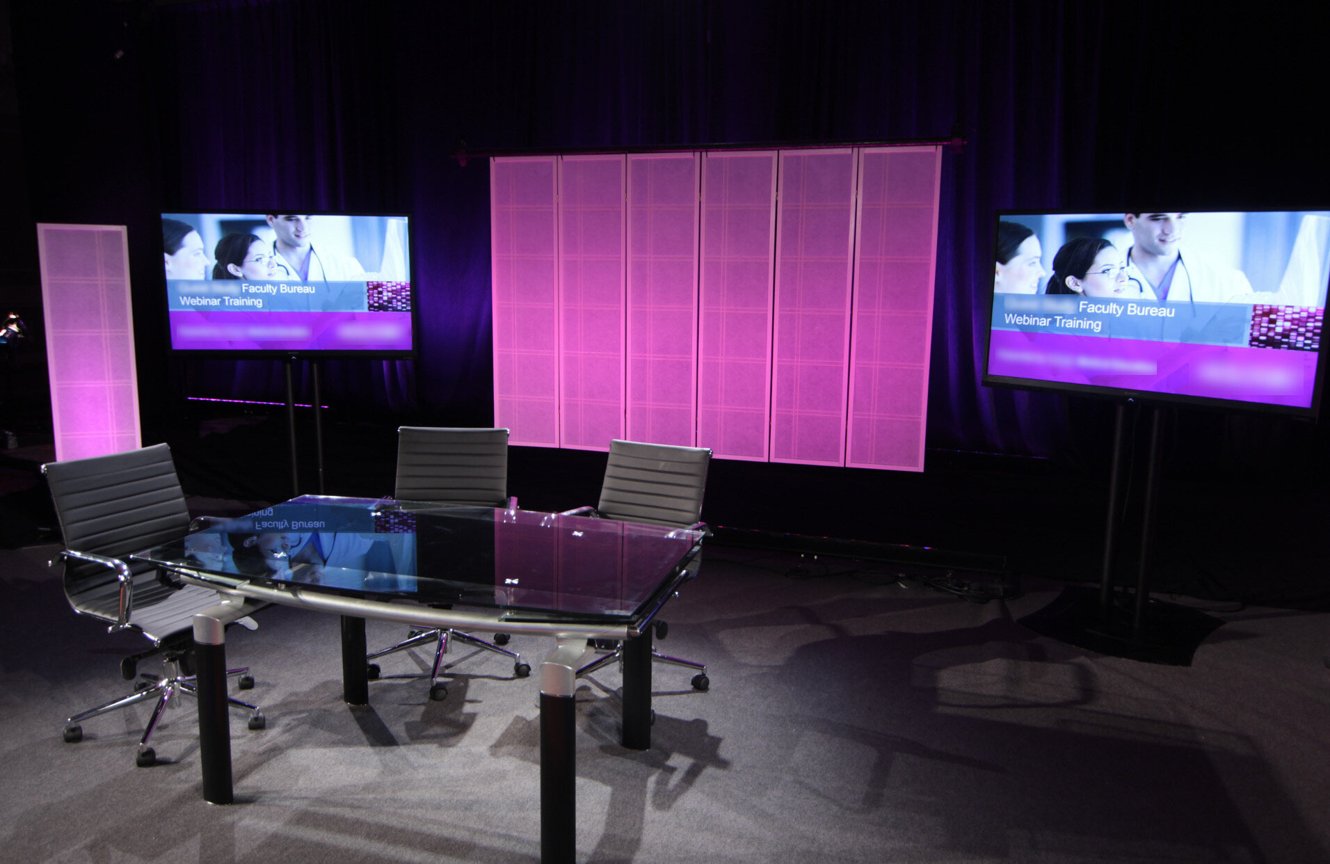 Virtual Event from Studio for large corporation