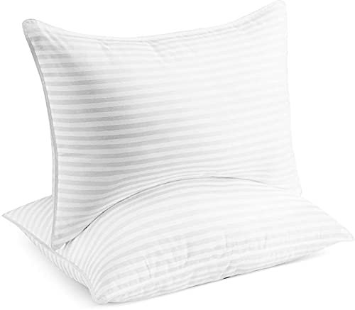 two white pillows on white background
