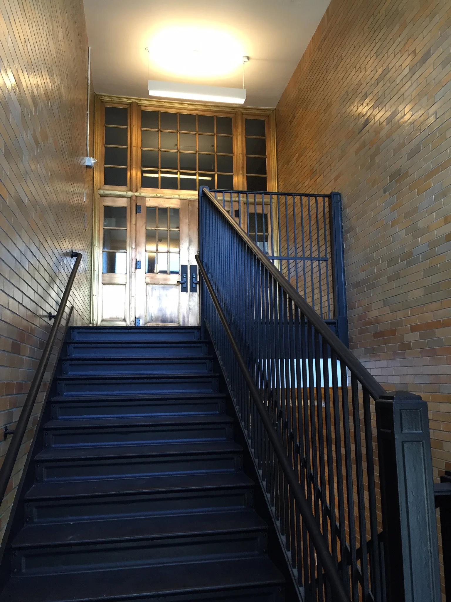 Stairwell & Restored Bronze Doors