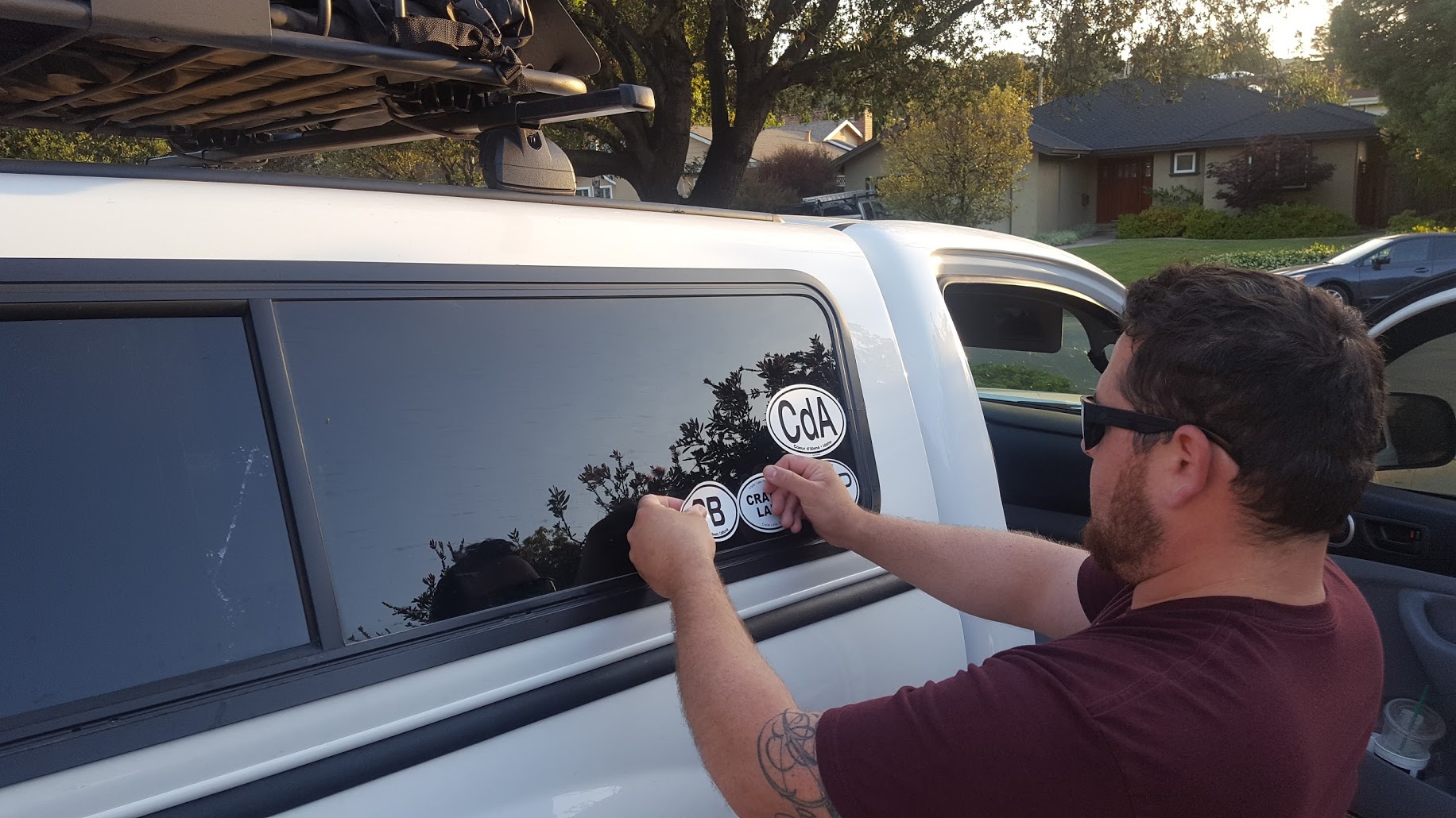The last sticker from our trip that we had to order online and ship home because the town didn’t have a good one.