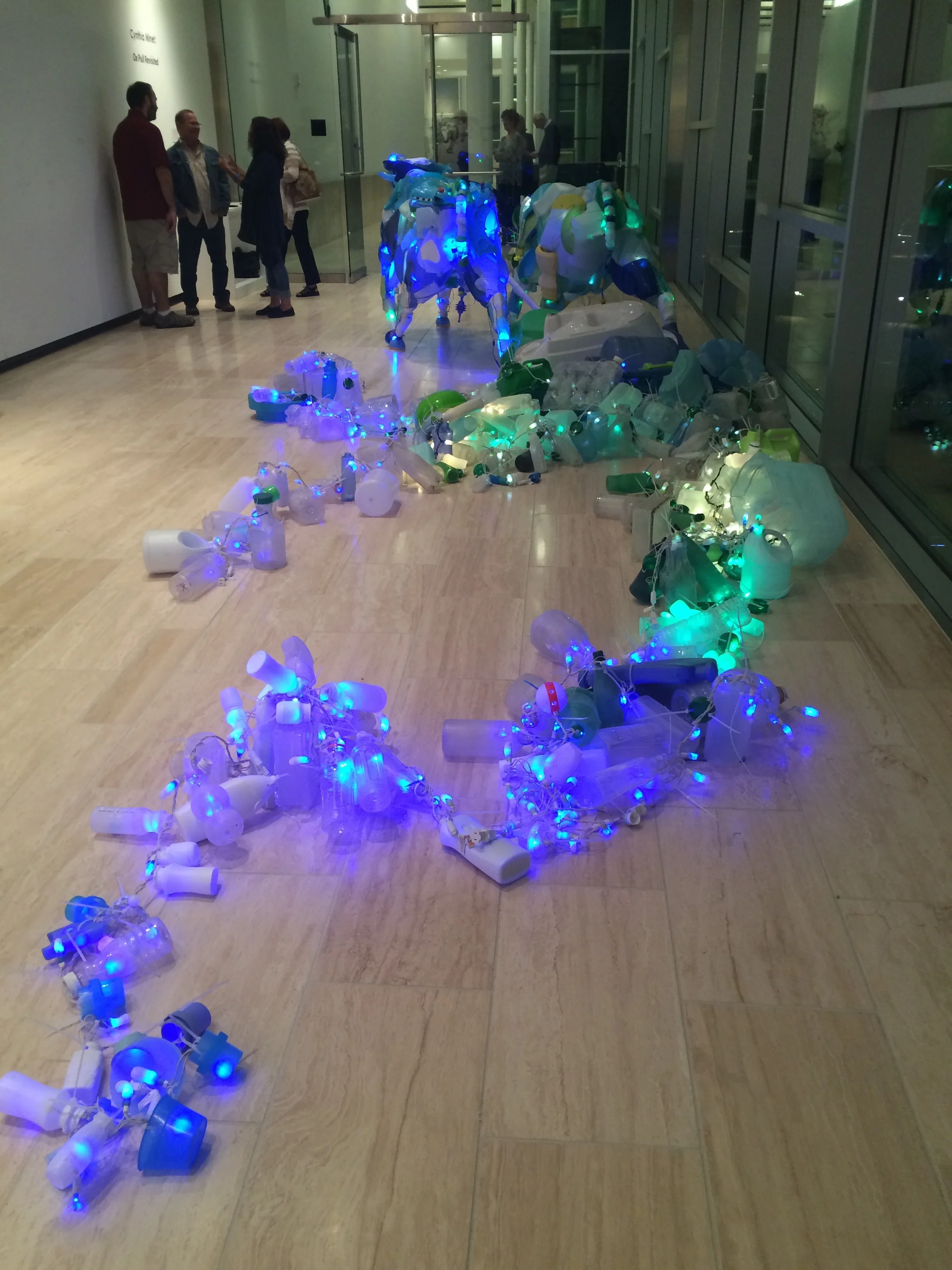 Ox Pull Revisited, 2015. Solo Installation at the Valley Performing Arts Center Gallery, California State University, Northridge