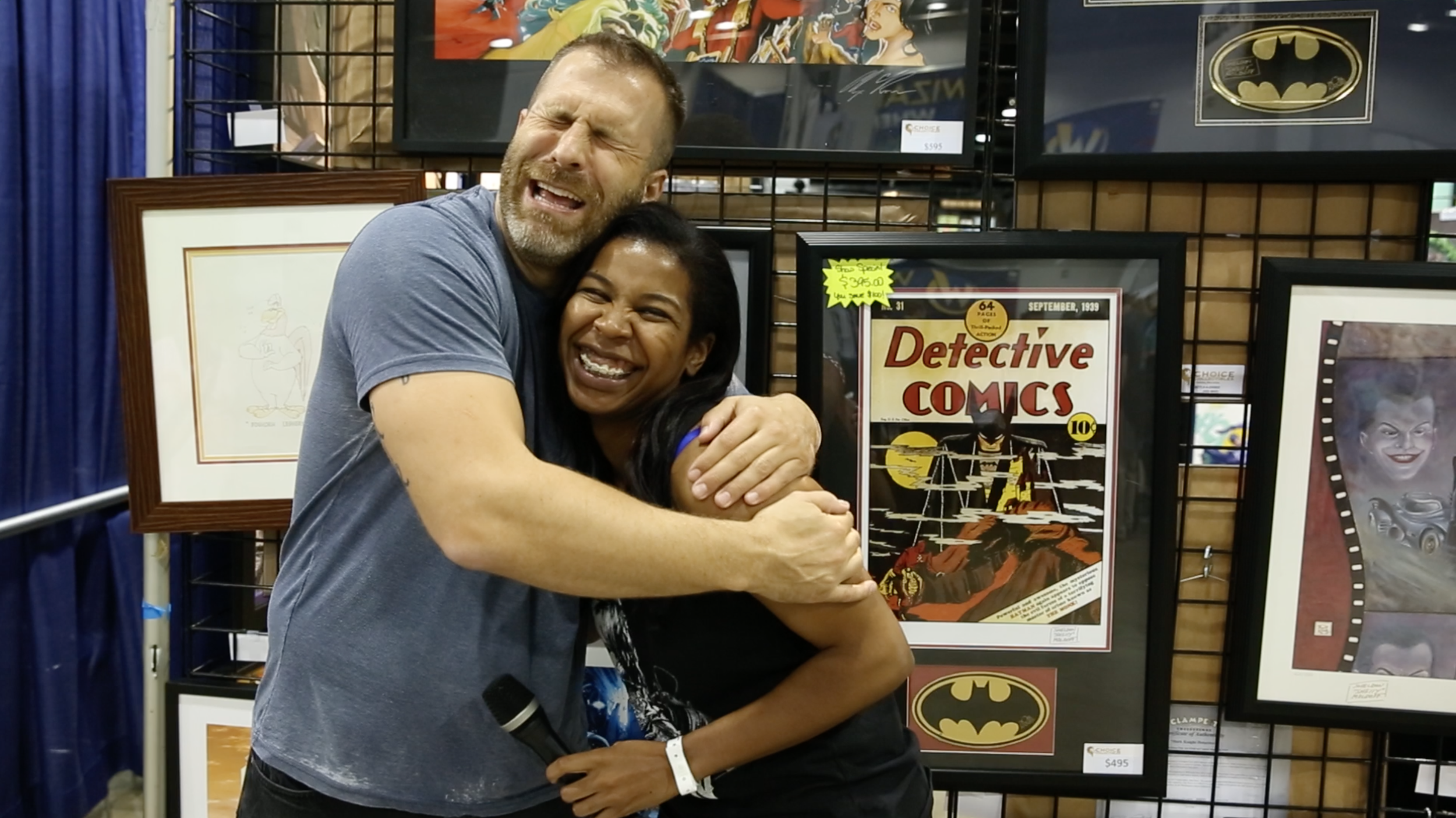 A photo of Adam and I looking ridiculous at Wizard World: Chicago 2015