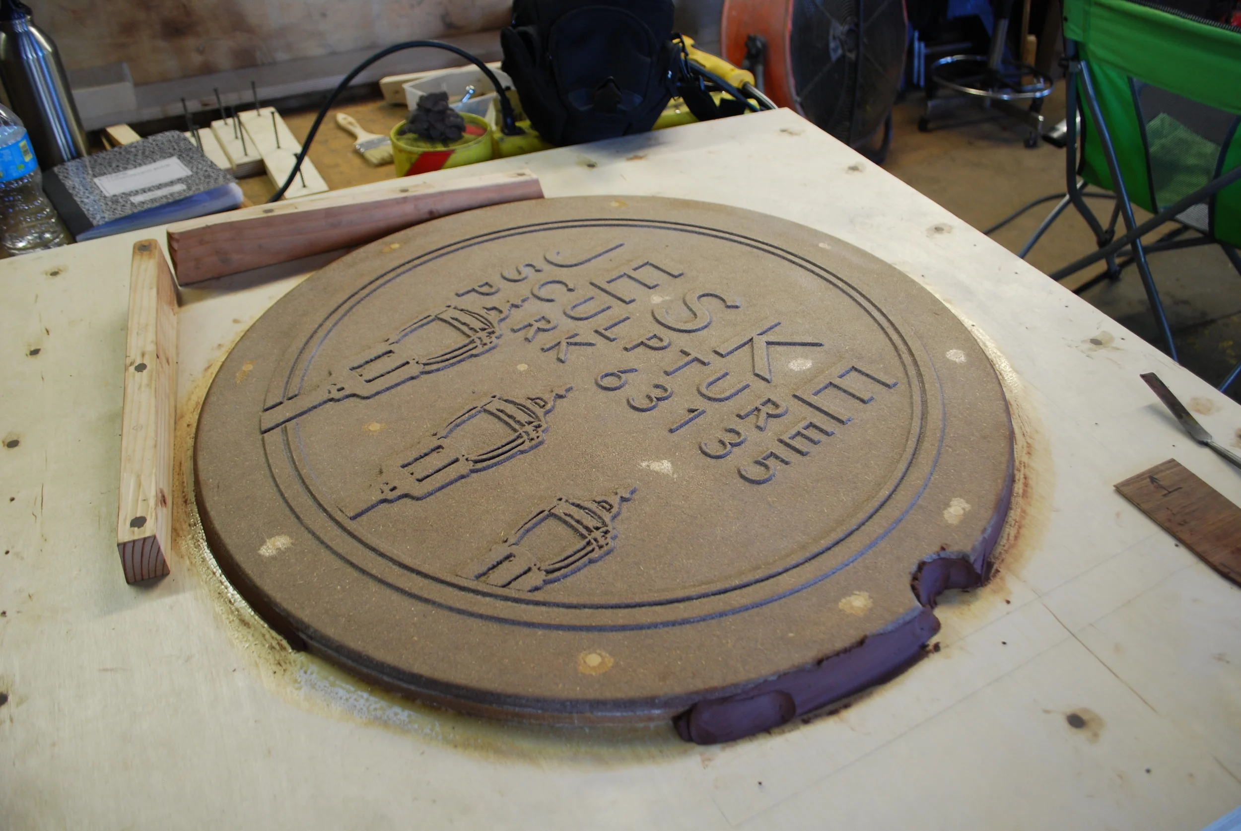 CNC Milled Man Hole Cover Pattern 