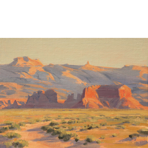 Distant Sandstone, 12x16, Oil on Linen Panel, Del Monte Fine Art