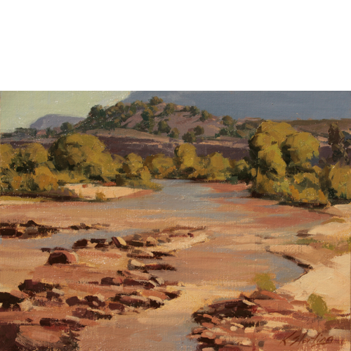 River, 9 x 12, Oil on Linen Panel, LaFave Gallery