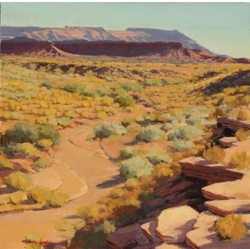Golden Autumn on the Flats, 24 x 24, Oil on Linen, LaFave Gallery