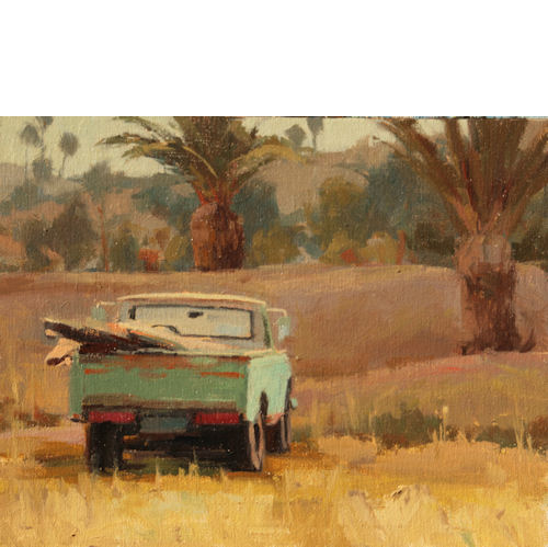 Datsun Pick Up, 11 x 14, Oil on Line Panel, SOLD