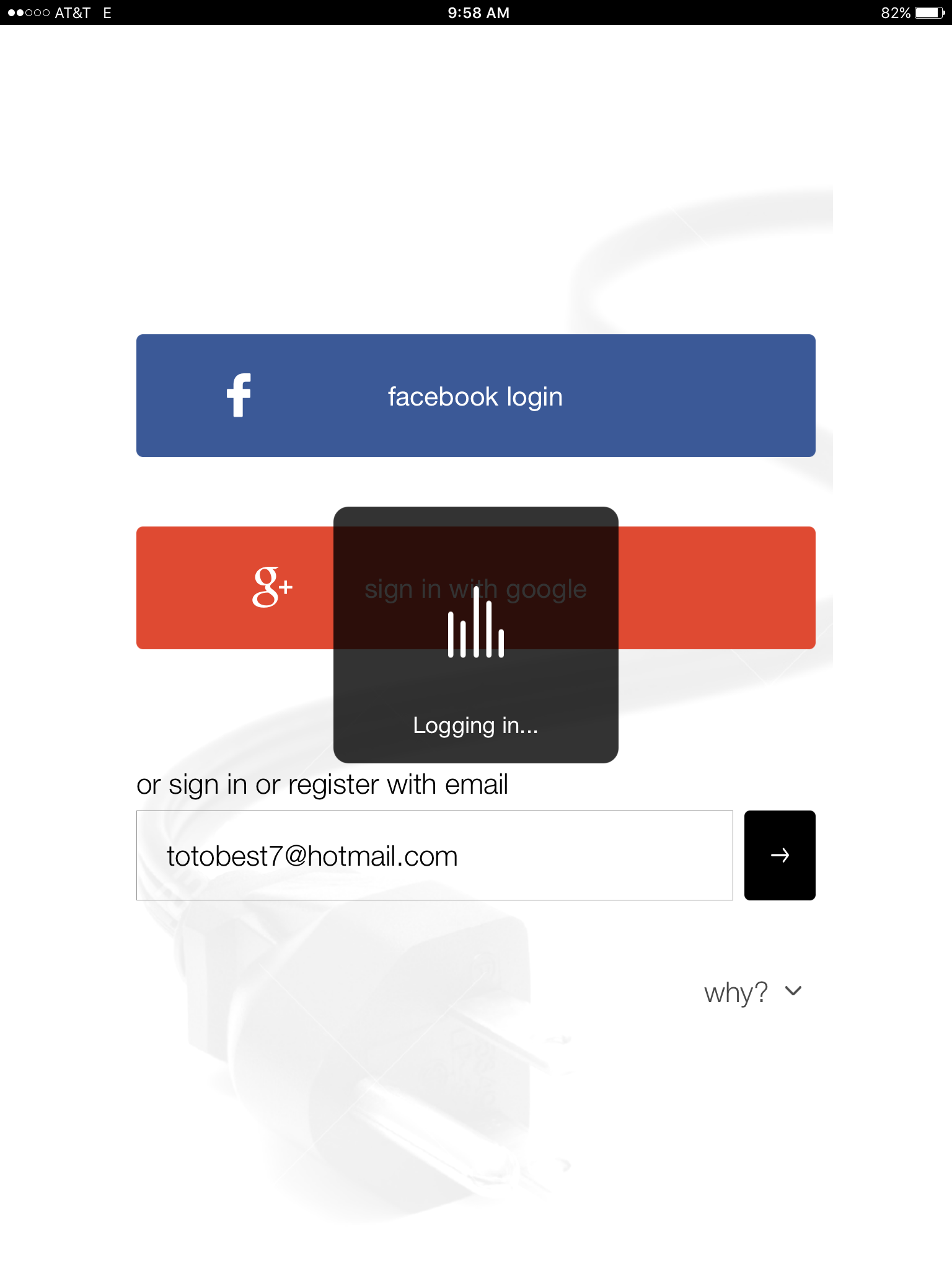 Or register with your email address