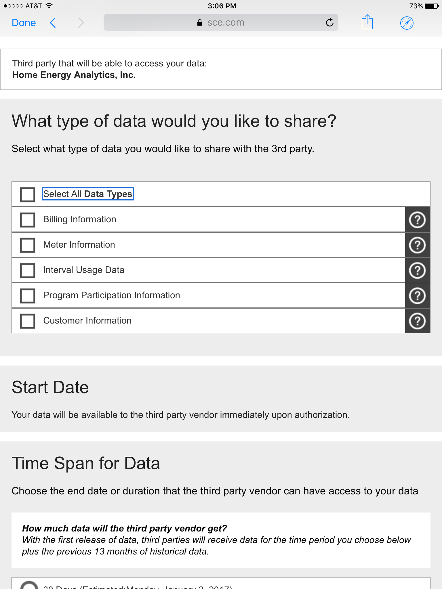 Chose "Select All Data Types" at the top
