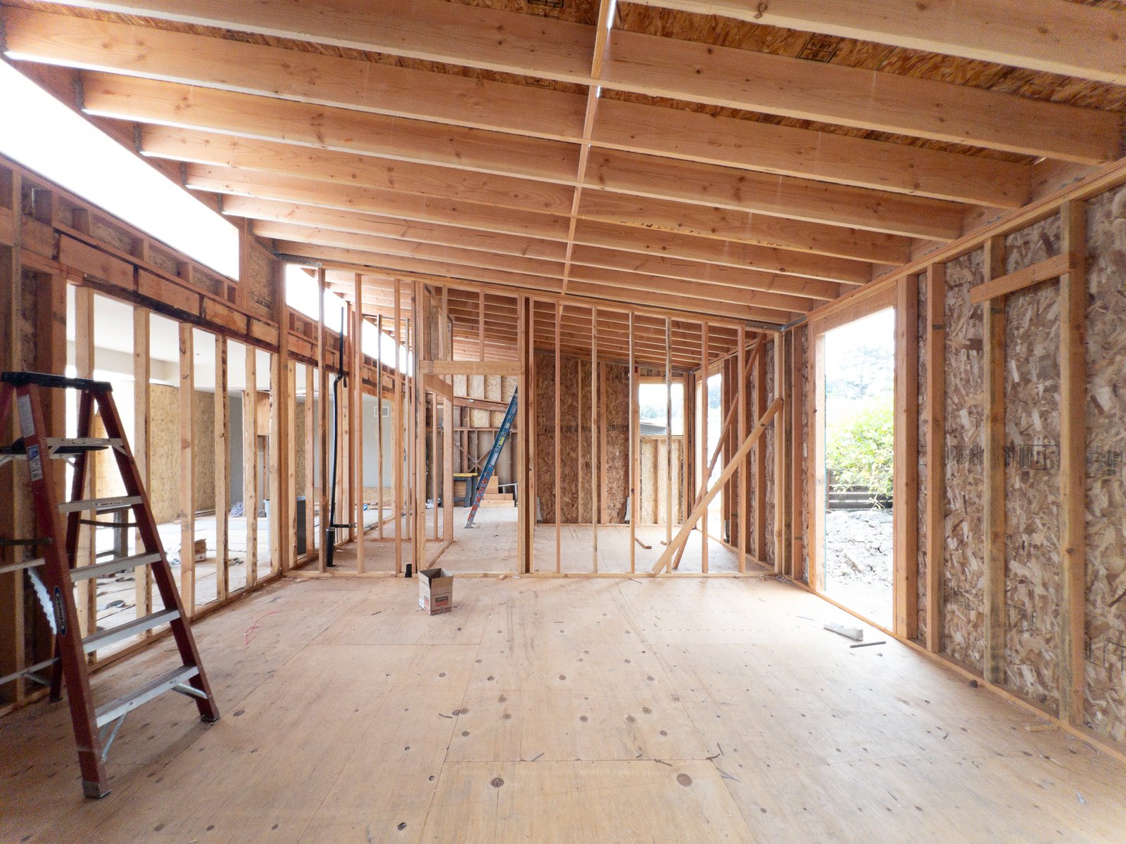  New music room during framing 