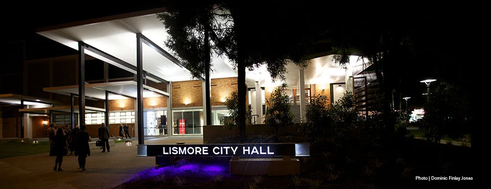 Lismore City Hall, Photo by Dominic Finlay-Jones