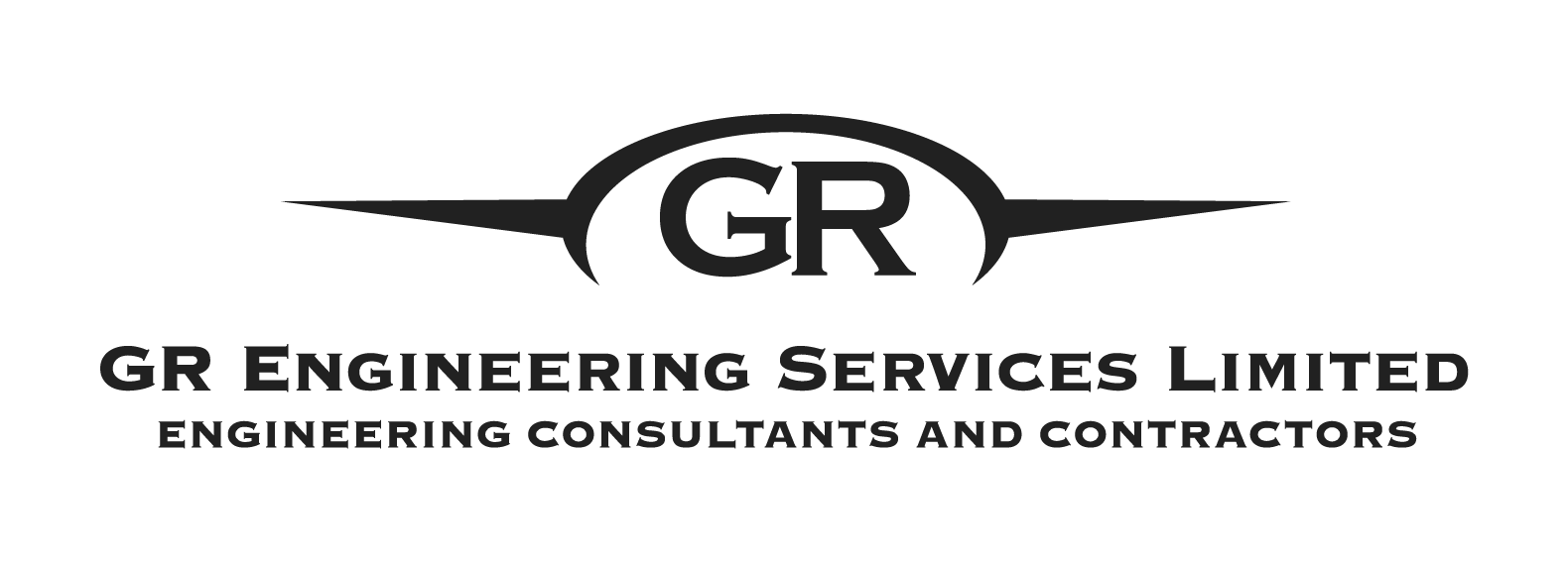 Logo of GR Engineering Services Limited with the company name and description of engineering consultants and contractors.