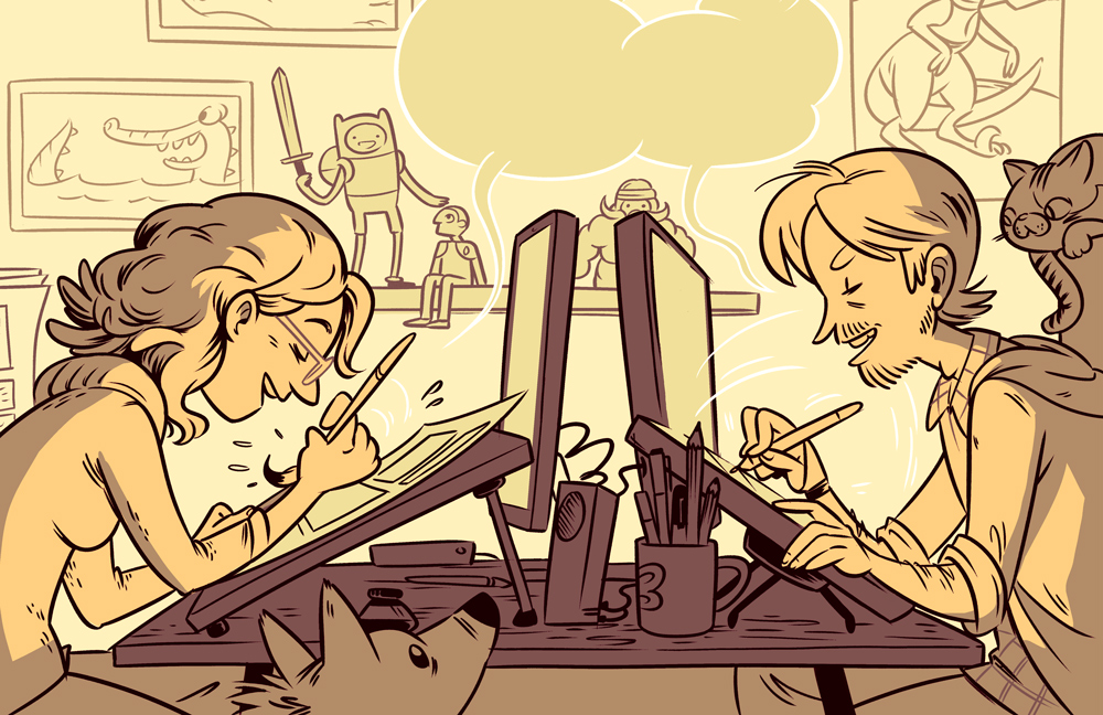 Shelli's & Braden's work illustration