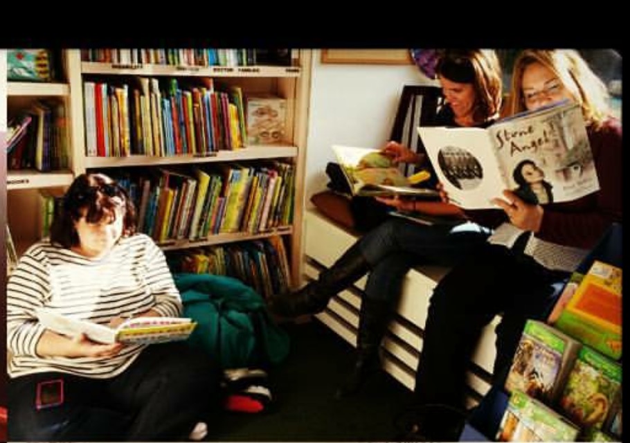 Reading at Bank Street books with Susan Dee and JoEllen McCarthy
