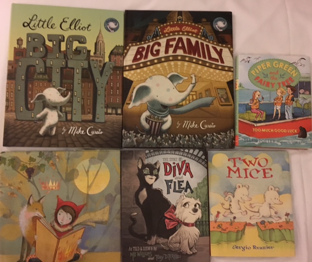 All but The Whisper I found at Books of Wonder.