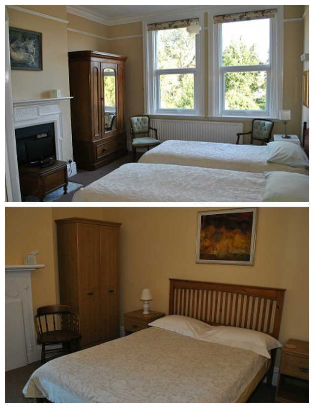  Above, the room that my sister and I shared. Below, the room my parents shared. Taken from the  Parkside Bed and Breakfast website . 