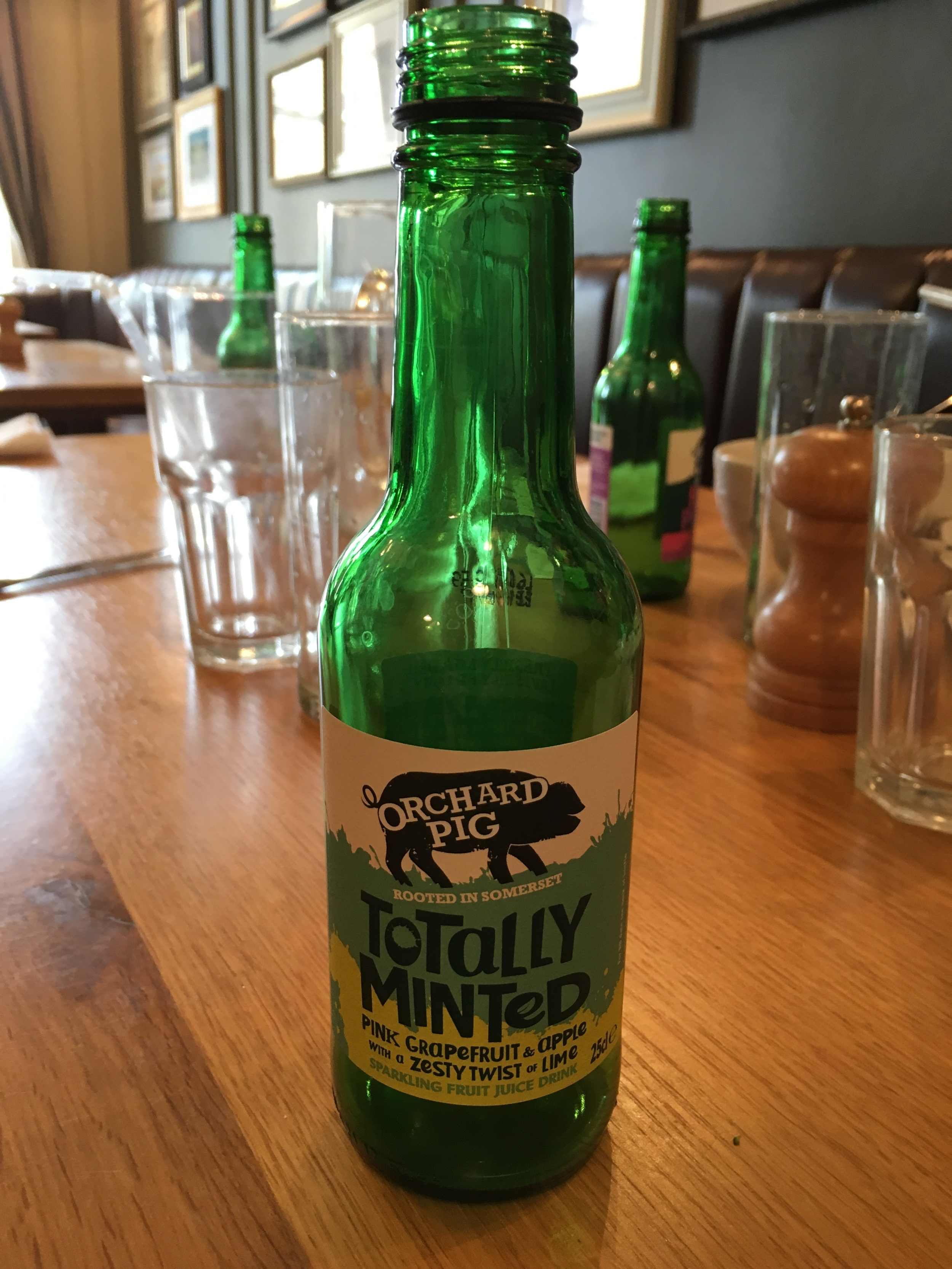  One of the Orchard Pig sodas. 