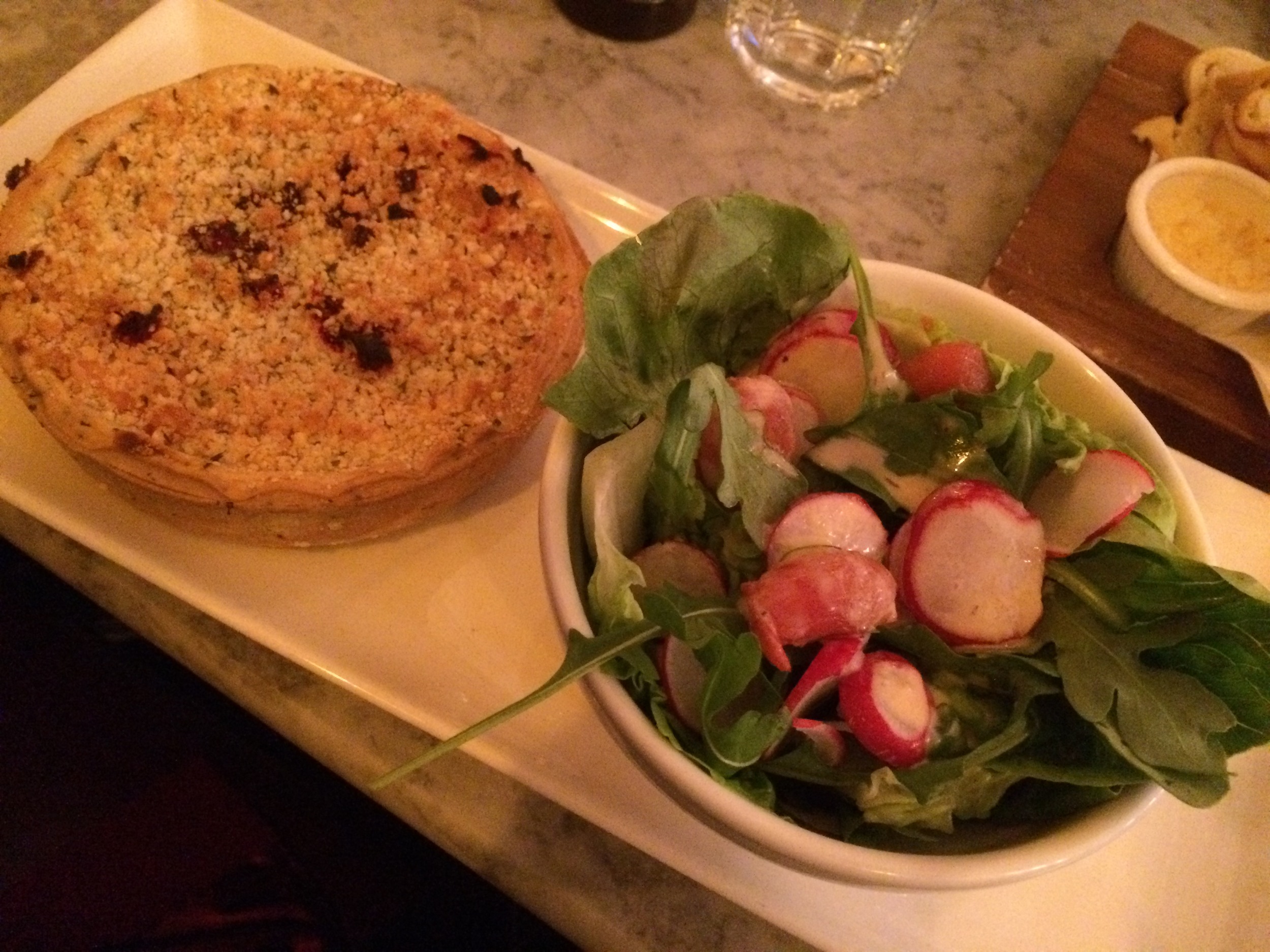  My favorite single entree this entire trip: the Café Rouge beet and goat cheese tart. It is amazing and would be enough to make me want to go back to Britain even if I didn't have a thousand other reasons to return. I ate this twice, because it was 