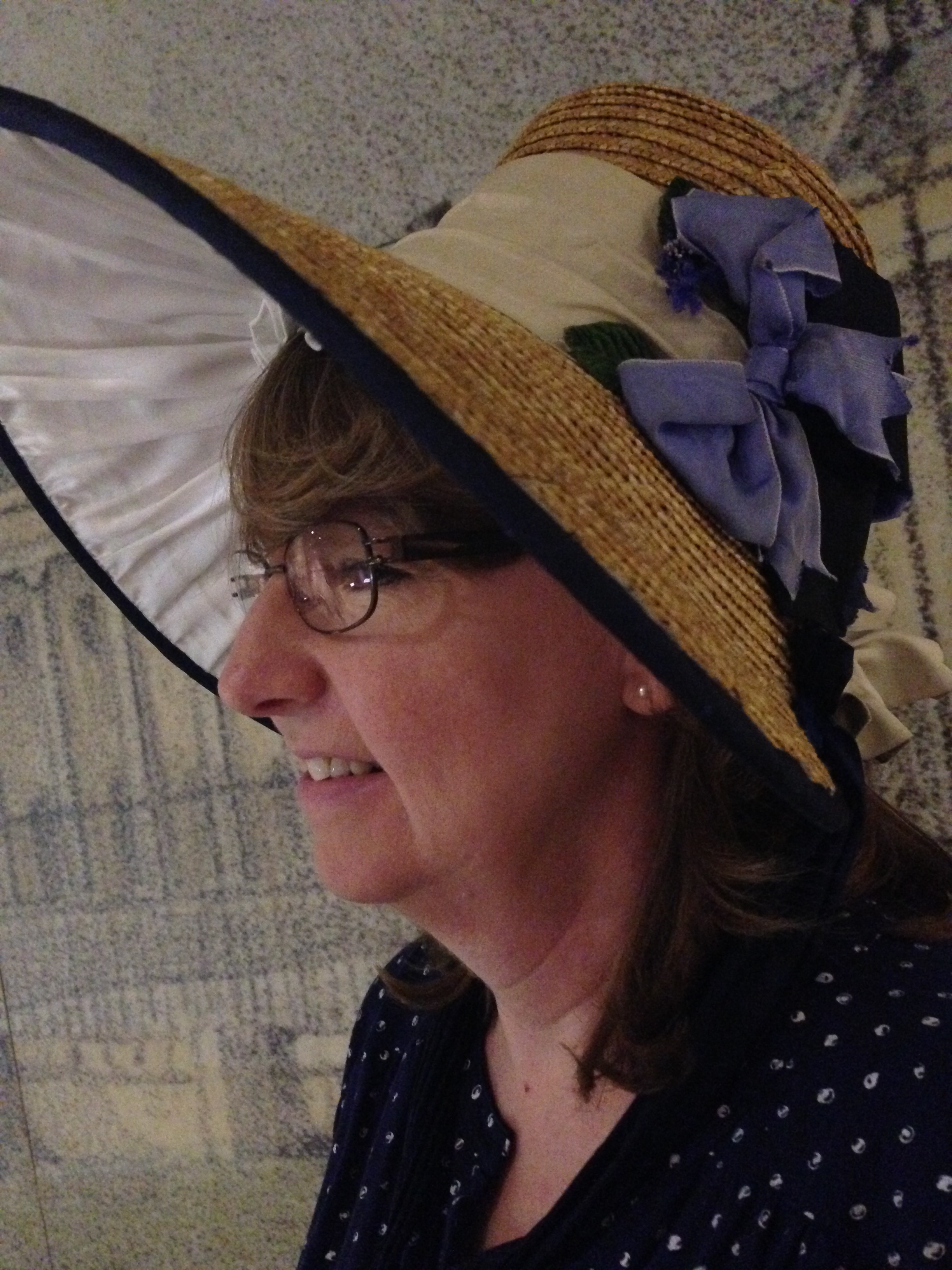  My mother, with a bonnet. 
