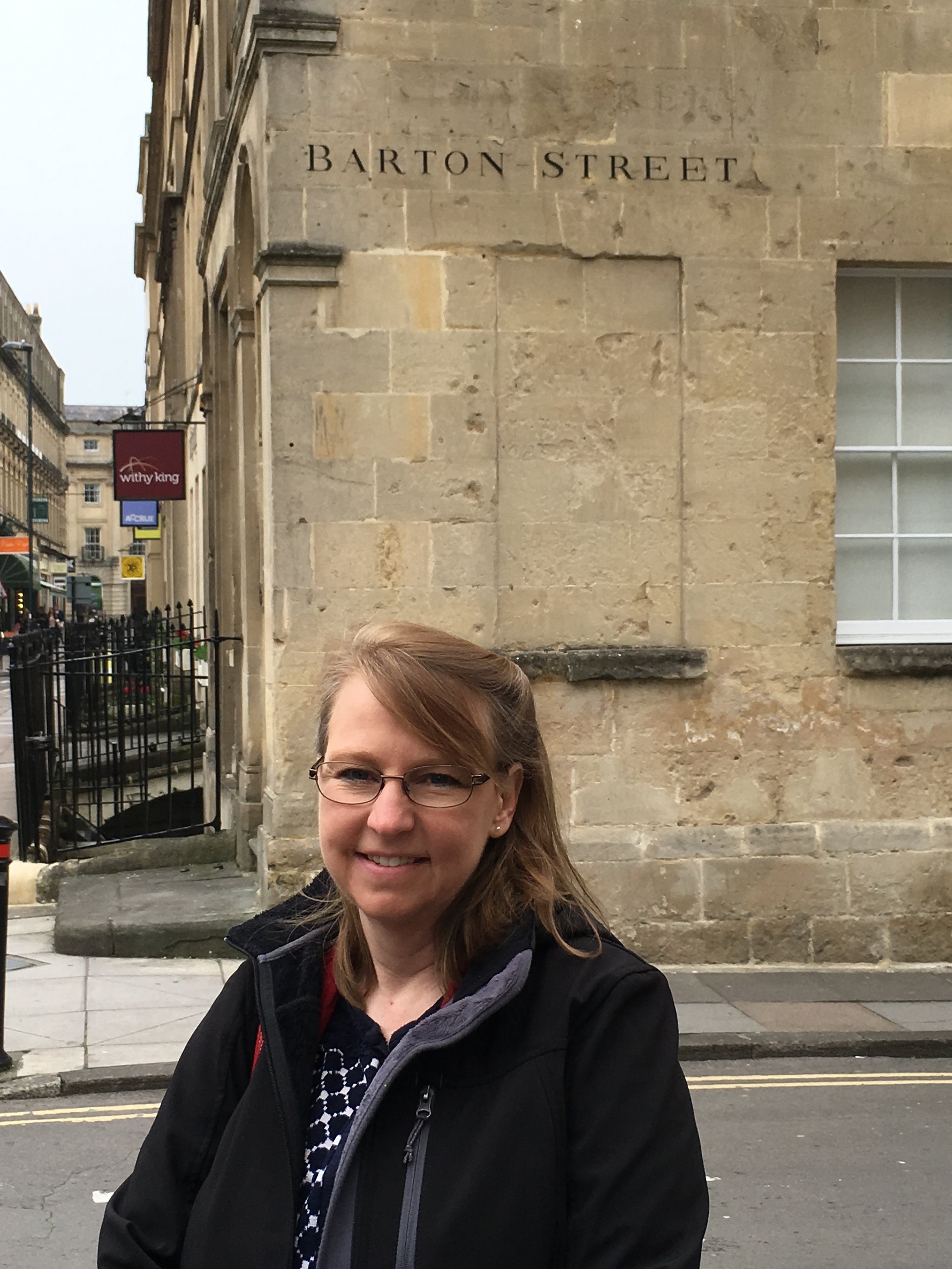  Apparently there was a stonemason with the last name of Barton in Bath, who built a lot of buildings. My mother's maiden name is Barton, so she decided to take a picture with every Barton sign we came across. 