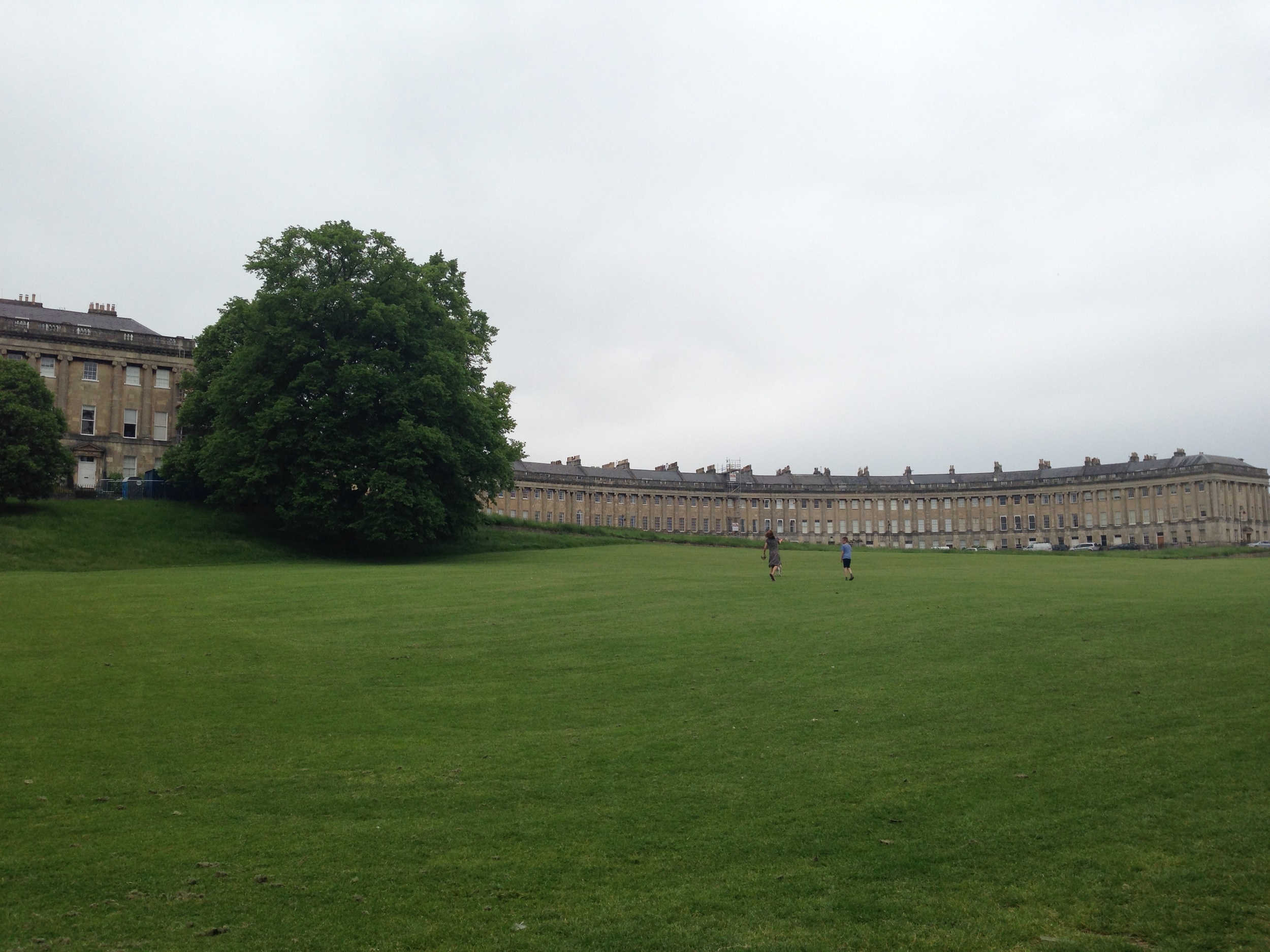  The giant green lawn of the Crescent. 