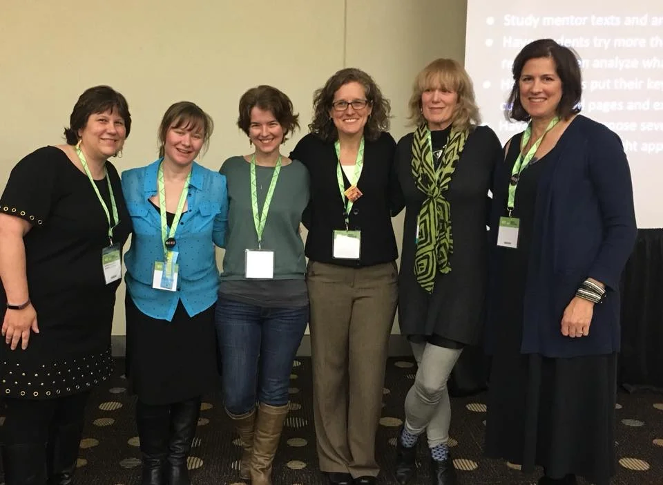 From Left to Right: Me, Laurie Ann Thompson, Ammi-Joan Pacquette, Loree Griffin Burns, Alexandra Siy, and Sarah Albee