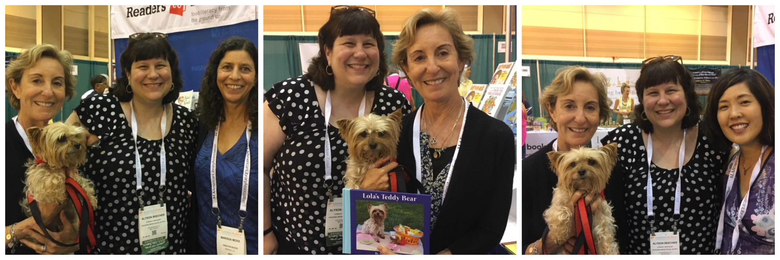 Spending time with Marcia Goldman, Marissa Moss and Kathryn Otoshi. 