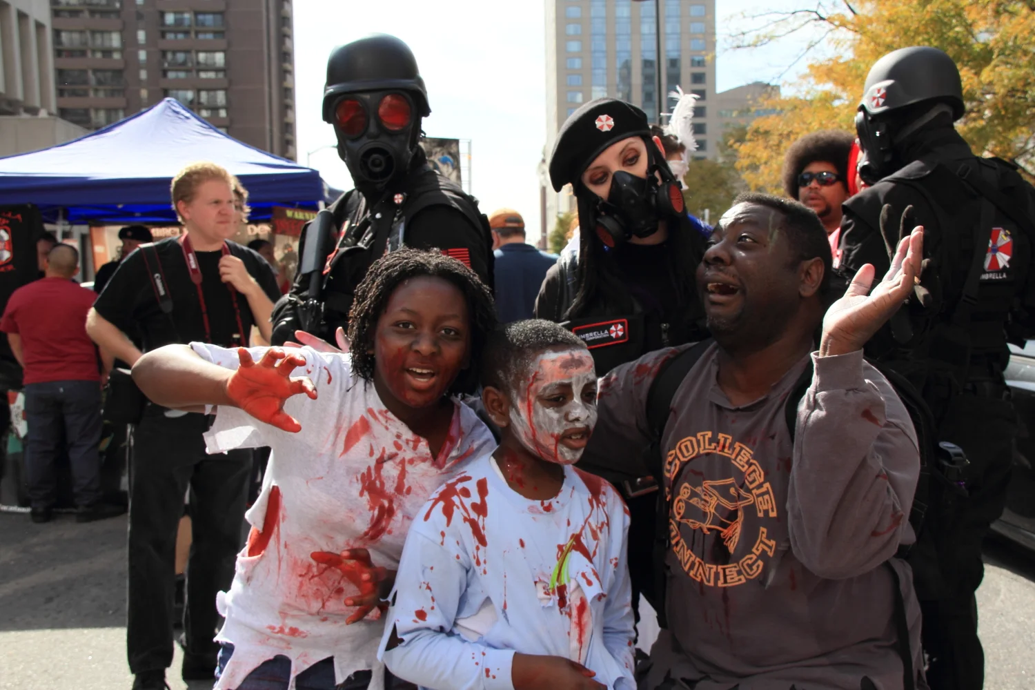 Umbrella Corp and a Zombie Family