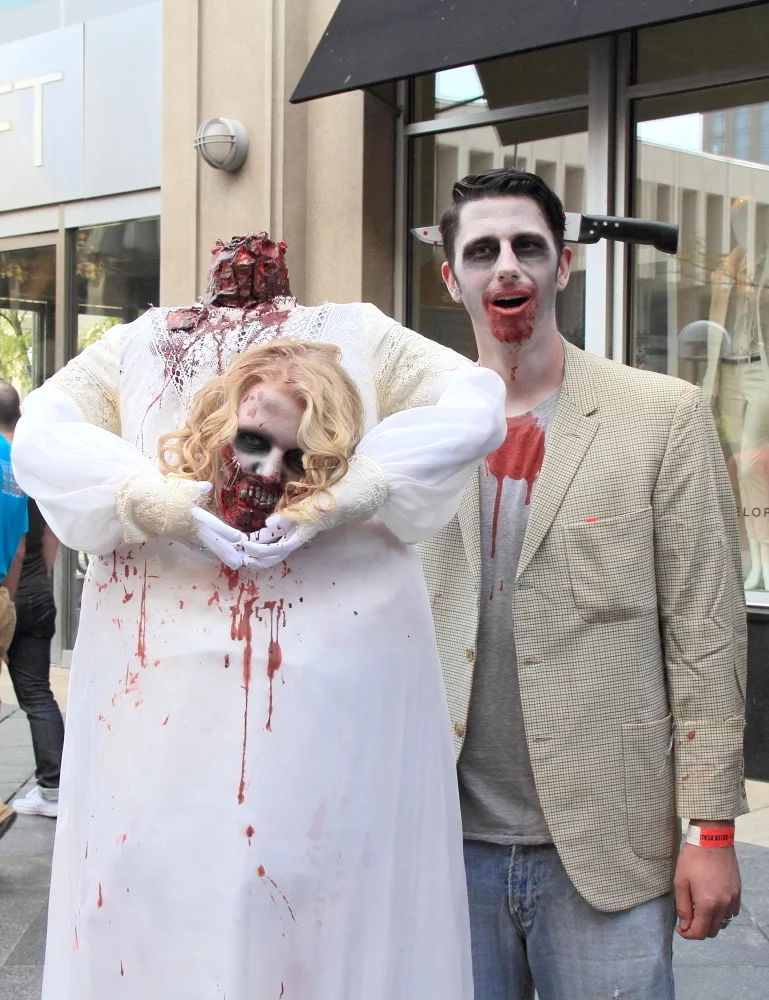 Headless Bride and Groom